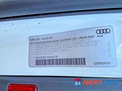 Zdjęcie 10 z 14 samochodu: 2019 AUDI S4 PRESTIGE VIN:WAUC4AF41KA053138 - miniatura