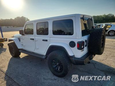 Trzecie zdjęcie samochodu z tyłu: 2022 JEEP WRANGLER UNLIMITED SAHARA VIN:1C4HJXEN4NW195263 - miniatura