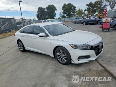 Czwarte zdjęcie samochodu z boku: 2018 HONDA ACCORD LX VIN:1HGCV1F14JA157399 - miniatura