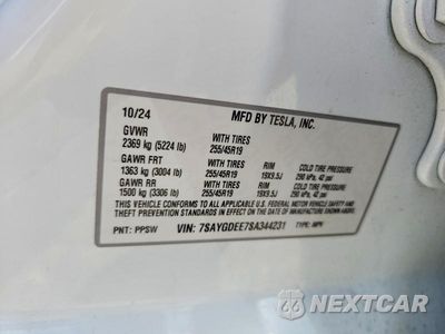 Zdjęcie 13 z 13 samochodu: 2025 TESLA MODEL Y VIN:7SAYGDEE7SA344231 - miniatura