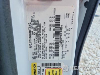 Zdjęcie 13 z 13 samochodu: 2017 FORD FUSION SE VIN:3FA6P0H75HR380106 - miniatura