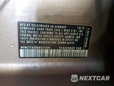 Zdjęcie 12 z 12 samochodu: 2016 VOLKSWAGEN GOLF R VIN:WVWLF7AU5GW201695 - miniatura