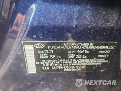 Zdjęcie 12 z 12 samochodu: 2022 HYUNDAI SONATA LIMITED VIN:5NPEH4J20NH135592 - miniatura