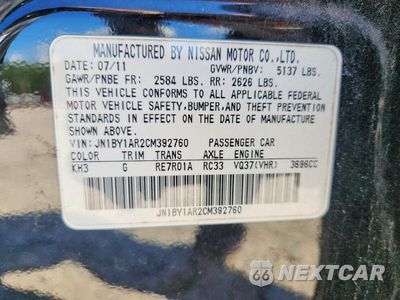Zdjęcie 12 z 12 samochodu: 2012 INFINITI M37 X VIN:JN1BY1AR2CM392760 - miniatura