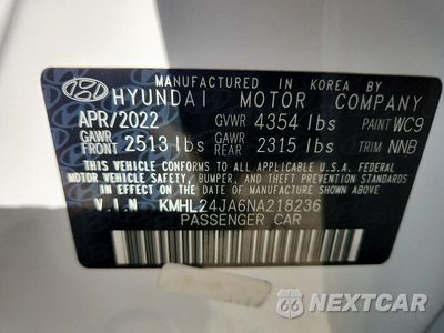 Zdjęcie 13 z 13 samochodu: 2022 HYUNDAI SONATA SE VIN:KMHL24JA6NA218236 - miniatura