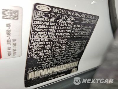 Zdjęcie 13 z 13 samochodu: 2019 LAND ROVER RANGE ROVER VIN:SALGR2RV9KA532707 - miniatura
