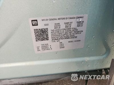 Zdjęcie 14 z 14 samochodu: 2022 CHEVROLET EQUINOX LT VIN:2GNAXTEVXN6133232 - miniatura