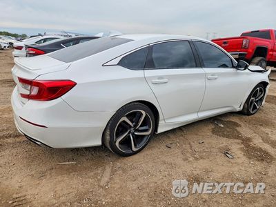 Trzecie zdjęcie samochodu z tyłu: 2019 HONDA ACCORD SPORT VIN:1HGCV1F3XKA076636 - miniatura