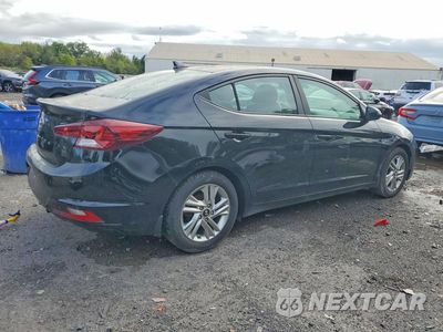 Trzecie zdjęcie samochodu z tyłu: 2019 HYUNDAI ELANTRA VALUE EDITION VIN:KMHD84LF1KU805420 - miniatura