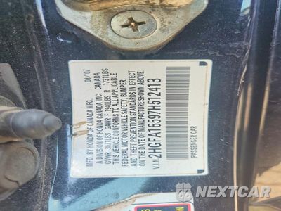 Zdjęcie 12 z 12 samochodu: 2007 HONDA CIVIC LX VIN:2HGFA16597H512413 - miniatura