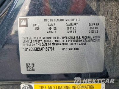 Zdjęcie 12 z 12 samochodu: 2010 CHEVROLET MALIBU 1LT VIN:1G1ZC5EBXAF169701 - miniatura