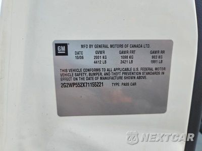Zdjęcie 12 z 12 samochodu: 2007 PONTIAC GRAND PRIX VIN:2G2WP552X71155221 - miniatura
