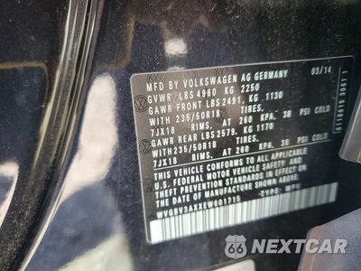 Zdjęcie 13 z 13 samochodu: 2014 VOLKSWAGEN TIGUAN S VIN:WVGBV3AXXEW601715 - miniatura