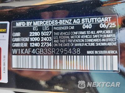 Zdjęcie 13 z 13 samochodu: 2025 MERCEDES-BENZ C 300 VIN:W1KAF4GB3SR295438 - miniatura