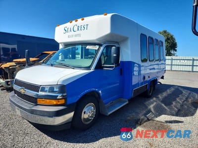Trzecie zdjęcie samochodu z tyłu: 2019 CHEVROLET EXPRESS G3500 VIN:1HA3GRBG4KN005632 - miniatura