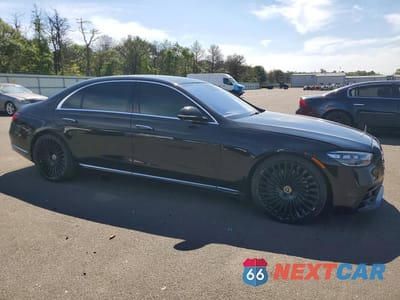 Czwarte zdjęcie samochodu z boku: 2021 MERCEDES-BENZ S 580 4MATIC VIN:W1K6G7GB3MA016625 - miniatura