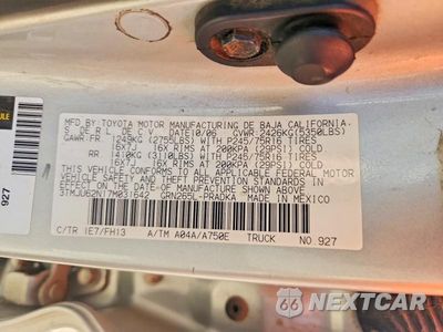 Zdjęcie 12 z 12 samochodu: 2007 TOYOTA TACOMA DOUBLE CAB PRERUNNER VIN:3TMJU62N17M031642 - miniatura
