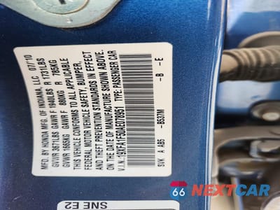 Zdjęcie 13 z 13 samochodu: 2010 HONDA CIVIC LX VIN:19XFA1F50AE078951 - miniatura