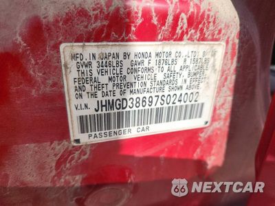 Zdjęcie 13 z 13 samochodu: 2007 HONDA FIT S VIN:JHMGD38697S024002 - miniatura