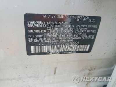Zdjęcie 12 z 12 samochodu: 2020 SUBARU FORESTER PREMIUM VIN:JF2SKAJC8LH610060 - miniatura