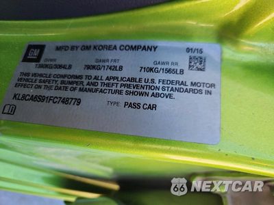 Zdjęcie 12 z 12 samochodu: 2015 CHEVROLET SPARK LS VIN:KL8CA6S91FC748779 - miniatura