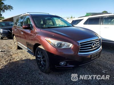 Czwarte zdjęcie samochodu z boku: 2013 INFINITI JX35 BASE VIN:5N1AL0MM9DC302475 - miniatura