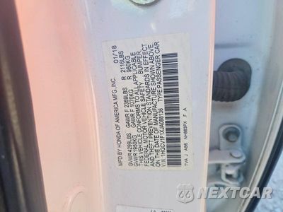 Zdjęcie 12 z 12 samochodu: 2018 HONDA ACCORD LX VIN:1HGCV1F1XJA088136 - miniatura