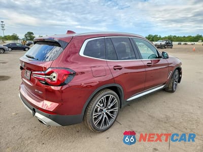 Trzecie zdjęcie samochodu z tyłu: 2023 BMW X3 SDRIVE30I VIN:5UX43DP06P9P13415 - miniatura