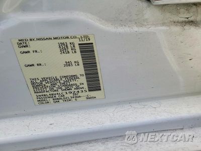 Zdjęcie 12 z 12 samochodu: 2020 NISSAN ALTIMA S VIN:1N4BL4BV4LC192435 - miniatura