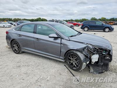 Czwarte zdjęcie samochodu z boku: 2018 HYUNDAI SONATA LIMITED 2.0T+ VIN:5NPE34AB6JH724784 - miniatura