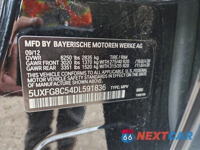 Zdjęcie 12 z 12 samochodu: 2013 BMW X6 XDRIVE50I VIN:5UXFG8C54DL591836 - miniatura