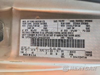 Zdjęcie 13 z 13 samochodu: 2003 FORD E250 VAN VIN:1FTNE24213HA32105 - miniatura