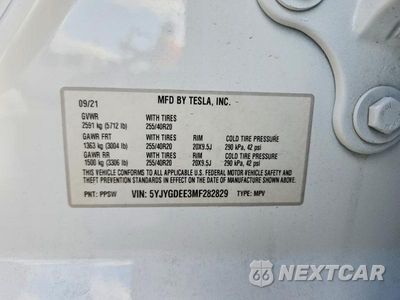 Zdjęcie 12 z 12 samochodu: 2021 TESLA MODEL Y VIN:5YJYGDEE3MF282829 - miniatura