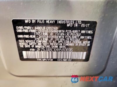 Zdjęcie 13 z 13 samochodu: 2017 SUBARU FORESTER 2.5I VIN:JF2SJABCXHH580696 - miniatura