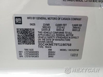 Zdjęcie 13 z 13 samochodu: 2026 CHEVROLET SILVERADO K2500 CUSTOM VIN:2GC4KME79T1190768 - miniatura
