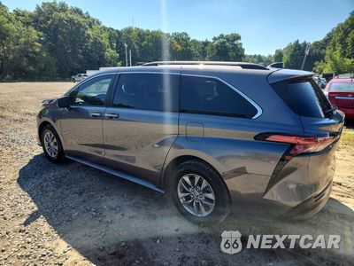 Drugie zdjęcie samochodu z przodu: 2022 TOYOTA SIENNA XLE VIN:5TDYRKEC9NS083519 - miniatura