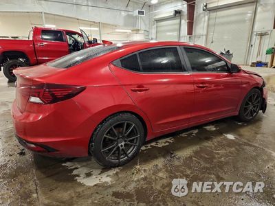 Trzecie zdjęcie samochodu z tyłu: 2020 HYUNDAI ELANTRA SEL VIN:5NPD84LF2LH510083 - miniatura