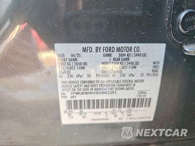 Zdjęcie 13 z 13 samochodu: 2025 FORD EXPLORER PLATINUM VIN:1FMUK8HH1SGB82351 - miniatura