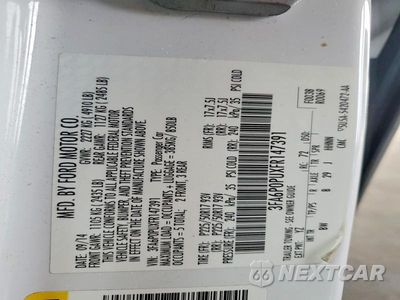 Zdjęcie 12 z 12 samochodu: 2015 FORD FUSION SE PHEV VIN:3FA6P0PUXFR147391 - miniatura