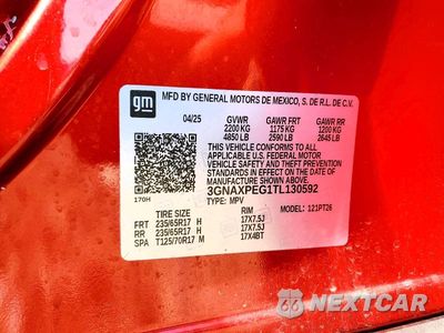 Zdjęcie 13 z 13 samochodu: 2026 CHEVROLET EQUINOX LT VIN:3GNAXPEG1TL130592 - miniatura