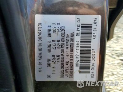 Zdjęcie 12 z 12 samochodu: 2017 MAZDA 6 TOURING VIN:JM1GL1V51H1116944 - miniatura