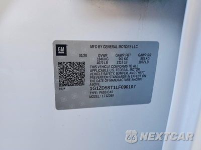 Zdjęcie 13 z 13 samochodu: 2020 CHEVROLET MALIBU LT VIN:1G1ZD5ST1LF090107 - miniatura
