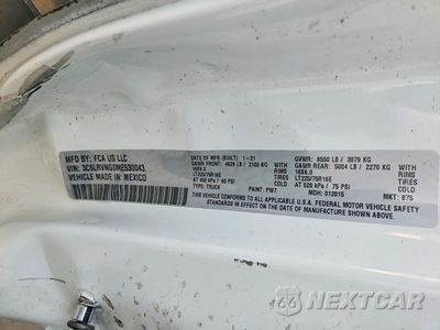 Zdjęcie 13 z 13 samochodu: 2021 RAM PROMASTER 1500 DELIVERY VAN VIN:3C6LRVNG0ME530043 - miniatura