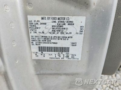 Zdjęcie 12 z 12 samochodu: 2005 FORD F150 VIN:1FTRX12W45FA70860 - miniatura