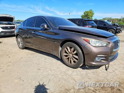 Czwarte zdjęcie samochodu z boku: 2015 INFINITI Q50 PREMIUM VIN:JN1BV7AR0FM393387 - miniatura