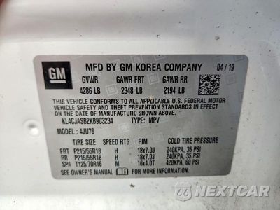Zdjęcie 13 z 13 samochodu: 2019 BUICK ENCORE PREFERRED VIN:KL4CJASB2KB903234 - miniatura