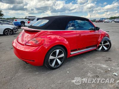 Trzecie zdjęcie samochodu z tyłu: 2014 VOLKSWAGEN BEETLE TURBO VIN:3VW7S7AT2EM801539 - miniatura