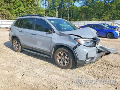 Czwarte zdjęcie samochodu z boku: 2022 HONDA PASSPORT TRAIL SPORT VIN:5FNYF8H67NB017122 - miniatura