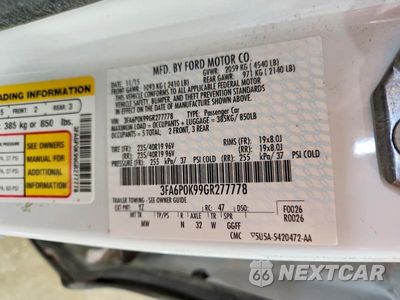 Zdjęcie 12 z 12 samochodu: 2016 FORD FUSION TITANIUM VIN:3FA6P0K99GR277778 - miniatura