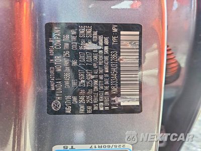 Zdjęcie 13 z 13 samochodu: 2017 HYUNDAI TUCSON SE VIN:KM8J33A45HU312863 - miniatura